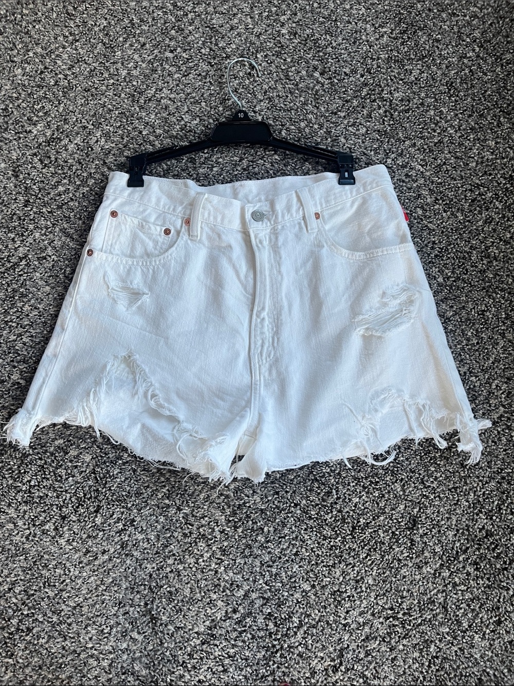 Denimist women nic mid rise cut off shorts size 29